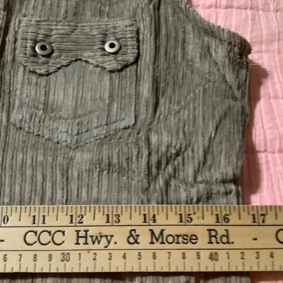 Ladies khaki corduroy button up sleeveless jumper NWT Caramba - Picture 4 of 12